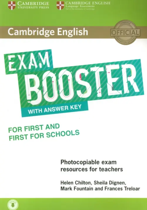 

Cambridge English Exam Booster for First and First for Schools with Answer Key with Audio, Белый