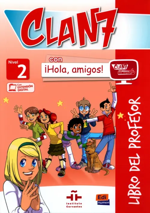 

Clan 7 con ¡Hola, amigos! 2. Libro del profesor, Красный