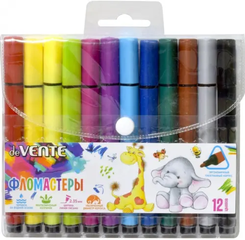 

Фломастеры Trio Jumbo, 12 цветов