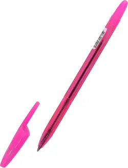 Ручка шариковая 555, синяя, в ассортименте, неоновый микс