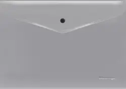 Папка-конверт на кнопке Metallic, В5, серый металлик