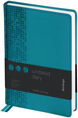 Ежедневник недатированный Vivella, А5, 160 листов, аквамарин