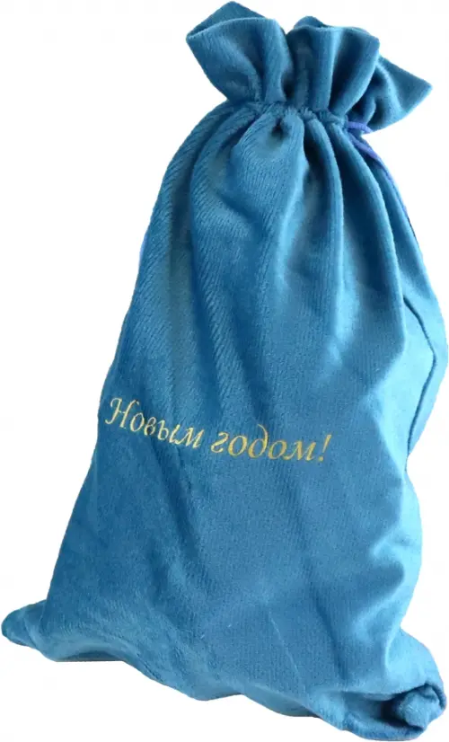 

Мешочек из бархата, голубой