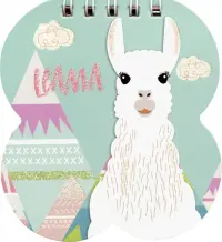 Блокнот Llama, 40 листов, 8х9,5 см, пружина