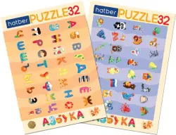 Puzzle-32 в рамке 2 в 1 Азбука