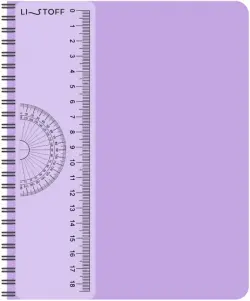 Тетрадь Лавандовая тетрадь, А5-, 80 листов, клетка, гребень
