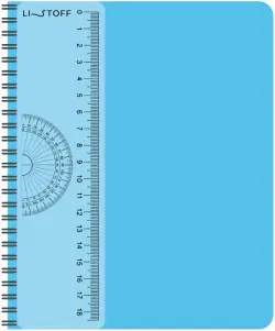 Тетрадь Голубая тетрадь, А5-, 80 листов, клетка, гребень