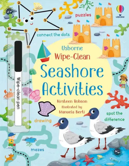 

Wipe-Clean Seashore Activities, Голубой