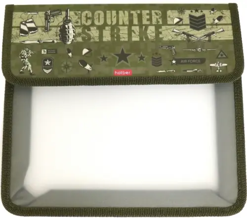 Папка для тетрадей пластиковая А5 1 отделение Counter strike AMp_58010 145₽