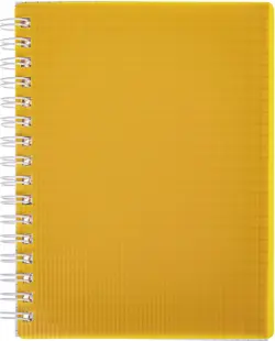 Записная книжка NEON Желтая, 80 листов, А6, клетка