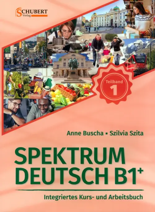 

Spektrum Deutsch B1+. Teilband 1. Integriertes Kurs- und Arbeitsbuch. Kapitel 1–6 + Audios online, Красный
