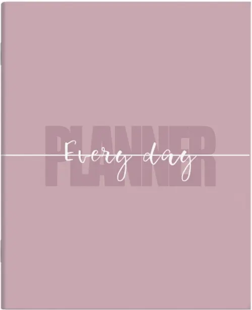 

Планинг недатированный пепельно-розовый, А5, 64 листа, Красный