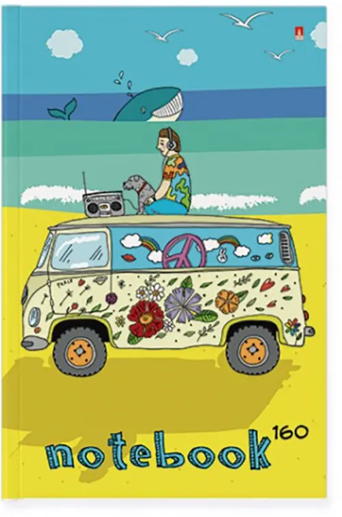 Блокнот-престиж Хиппи-каникулы 160 листов А5 116₽