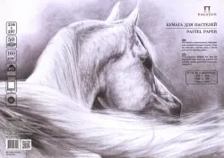 Бумага для пастелей, 50 листов, 210х297 "Ice", белый лед (БРI/А4)