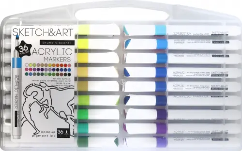Набор акриловых маркеров SketchArt 36 штук 1529₽