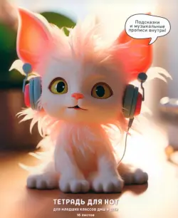 Тетрадь для нот Ушастик, 16 листов, А5