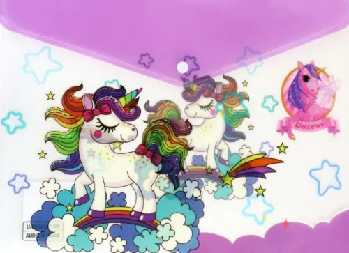 

Папка на кнопке Unicorn, в ассортименте