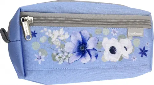 

Пенал квадро Pastel Bloom. Light Blue, 2 отделения, Голубой
