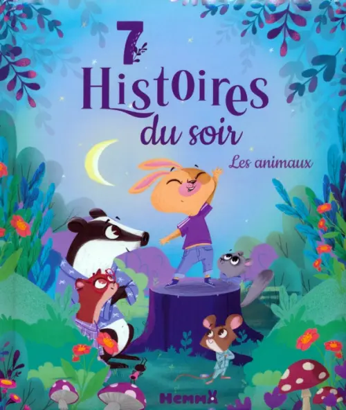 

7 histoires du soir. Les animaux. Livres d'histoires, Голубой