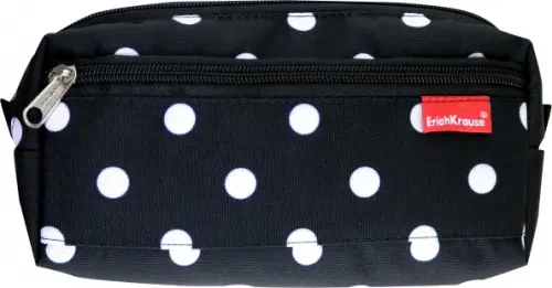 

Пенал квадро Dots in Black, 2 отделения, Чёрный