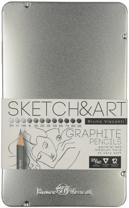

Набор чернографитовых карандашей GraphixPro, 12 штук