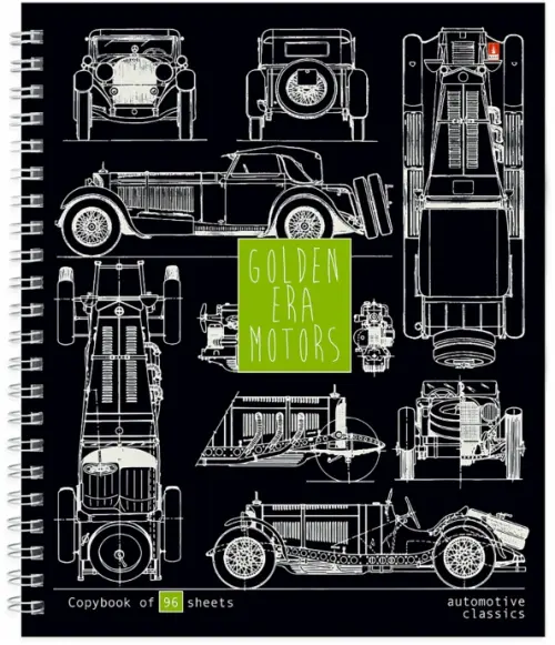 

Тетрадь Blueprint, 96 листов, клетка, А5+, в ассортименте