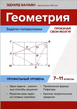 Геометрия. Задачи-головоломки. Прокачай свои мозги! 7-11 классы