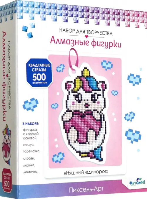 

Алмазная фигурка с магнитом Няшный единорог