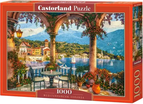 

Puzzle-1000. Средиземноморская веранда, Красный