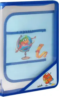 Папка для уроков труда пластиковая Глобус, А4