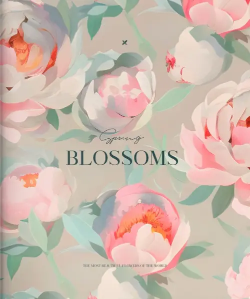 Тетрадь Blossoms, A5, 48 листов, клетка, в ассортименте