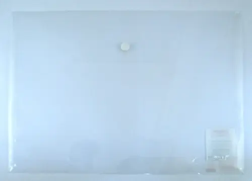 Папка-конверт A4 с кнопкой прозрачная 29₽