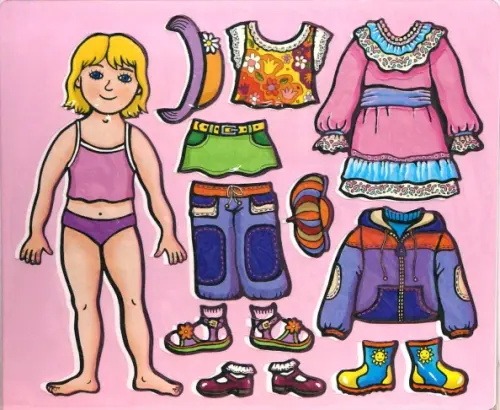 Трафареты пластиковые Наряди девочку 48₽
