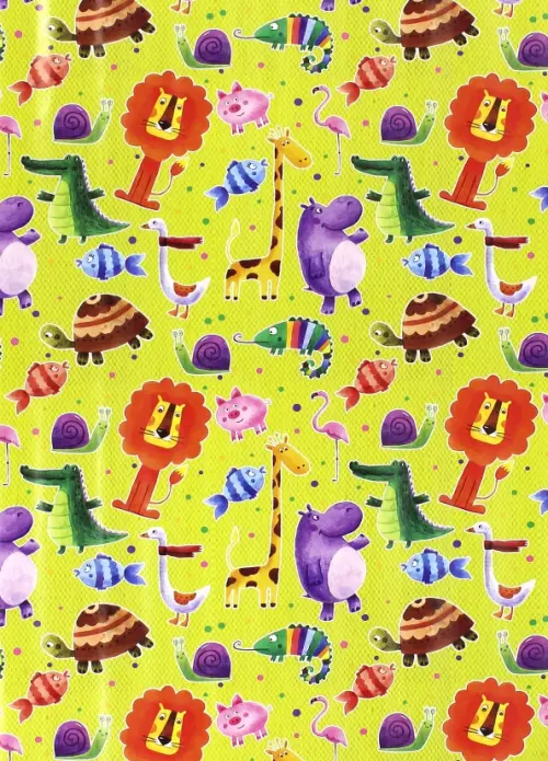 Бумага упаковочная Веселые зверята 41880 57₽