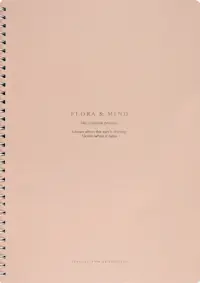 Тетрадь Flora. Розовый, А4, 96 листов, клетка