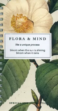 Блокнот Flora. Камелия, 100 листов, клетка