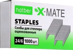 Скобы для степлера X-Mate №24/6, 1000 скоб, 6 мм