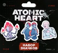 Набор значков Atomic heart. Огонь