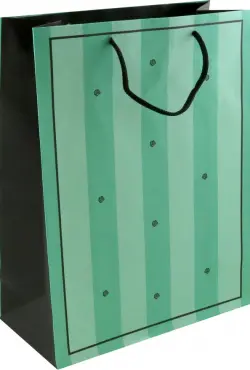 Пакет подарочный, мятный