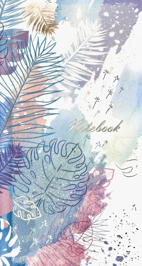 Записная книжка Notebook Листья 80 листов 110х206 мм линия точка 50725 139₽