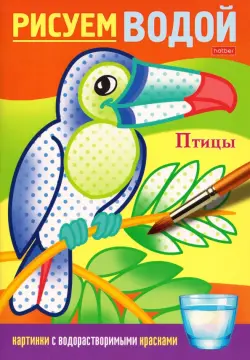 Раскраска Рисуем водой. Птицы