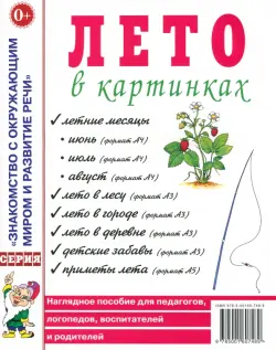 Лето в картинках: наглядное пособие для педагогов, логопедов, воспитателей и родителей